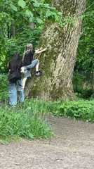 Afternoon park walk documented in Saint Petersburg