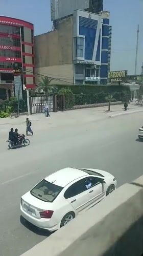 Morning commute scenes documented across Peshawar city streets