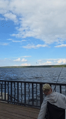Quiet afternoon scenes captured at Chaikovsky waterfront in Russia
