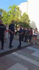 Graduation ceremony draws crowds to Blagoevgrad public square