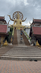Ko Samui's Big Buddha on a busy July morning