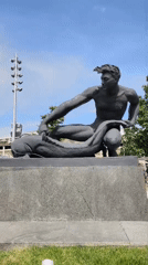 Moscow witness documents statues, luxury cars, stadium scenes
