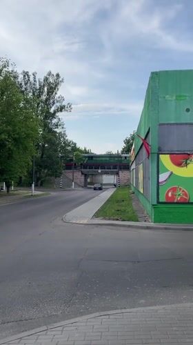 Spring blooms and urban infrastructure documented in Brest, Belarus