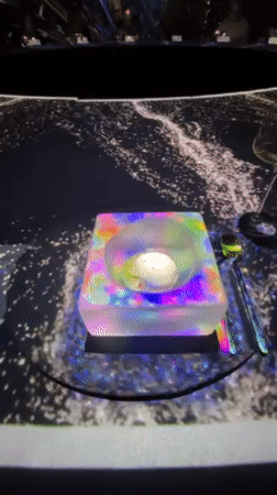 Dubai diners enjoy immersive projection-mapped Valentine's Day dining experience