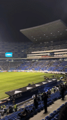 Soccer match documented at Estadio Cuauhtémoc in Puebla