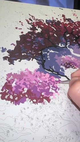 Artist works on paint-by-numbers project in Irkutsk