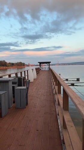 Sunset to nighttime on Votkinsk's waterfront: dining, DJs, and boat rides