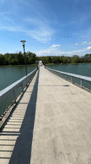 Bridge spanning water documented in Plovdiv, Bulgaria