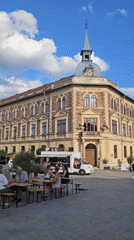Live music and street market afternoon in Keszthely, Hungary