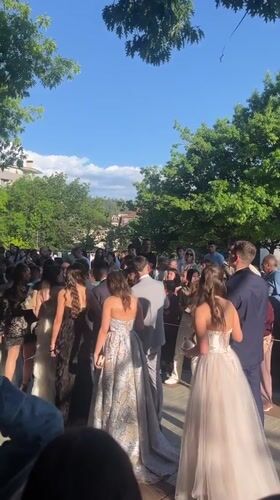 Graduation ceremony draws crowds in Blagoevgrad, Bulgaria