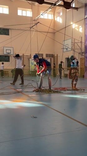 Indoor rope climbing activities observed in Berezniki facility