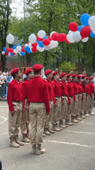 Youth in uniform gather for patriotic event in Barvikha