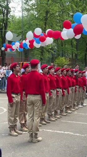 Youth in uniform gather for patriotic event in Barvikha