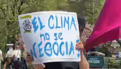 Climate protesters rally for renewable energy in New York