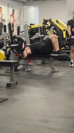 Morning workout session documented at Nizhny Novgorod gym