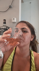 Whiskey in a crystal glass, Jack Daniel's in the background