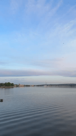 Quiet waterfront moments captured in Votkinsk, Russia