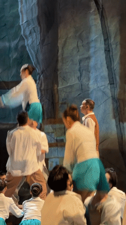 Aerial dance performance staged in Nan'an District China