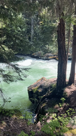Woman documents afternoon visit to Brandywine Falls, Whistler