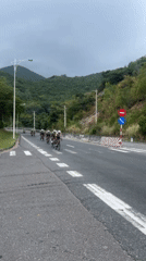 Cycling group rides through Cam Hải Đông at dawn