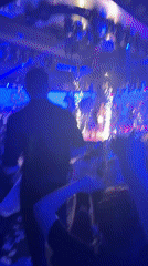 Man throws confetti celebration at Plovdiv nightclub