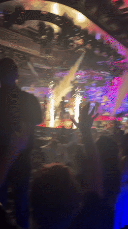 Man throws confetti celebration at Plovdiv nightclub
