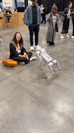 Robotics demo features dancing humanoid, robotic dog at Vancouver convention