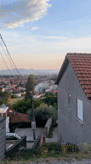 Sunset documented across Podgorica Montenegro residential area May 25