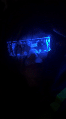 Person showcases novelty eyewear collection in Dmitrov, Russia