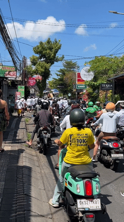 Daily life moments documented across Ubud during early morning hours