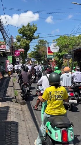 Daily life moments documented across Ubud during early morning hours