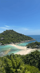 Tropical island scene captured on video in Ko Tao, Thailand