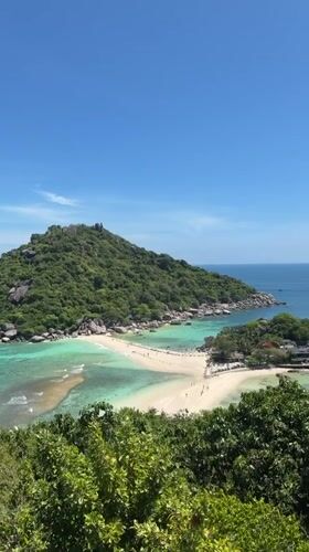 Tropical island scene captured on video in Ko Tao, Thailand