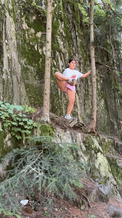 Climbing and outdoor play on a rocky forested site in Smolyan