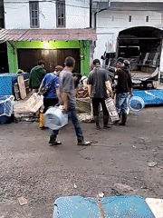 Late night fish market activity documented in Lhokseumawe, Indonesia