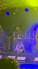 Live band performance on stage in Cornellà de Llobregat