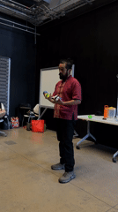 Juggling practice session held in Mexico City indoor space