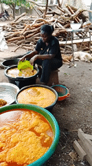 Community palm oil processing observed in Akwanga, Nigeria