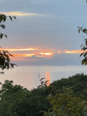 Sunset documented from multiple viewpoints on Koh Phangan island