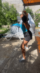 Outdoor strength training session documented in Baranovka, Russia