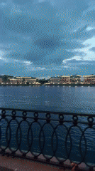 Evening scenes captured across Saint Petersburg waterfront and streets