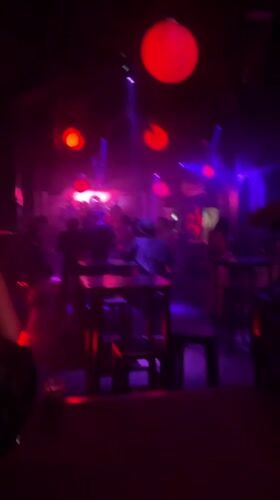 Barcelona nightlife: club scene and city square after midnight