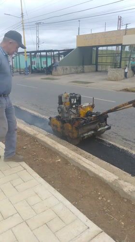 Street maintenance underway in Tinaquillo, Venezuela