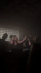Female DJ performs at Berlin nightclub early Sunday morning