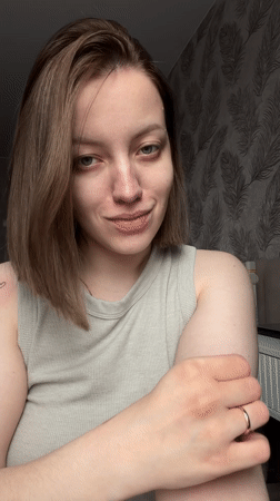 Morning routine captured in Reshetnikovo home with woman and child