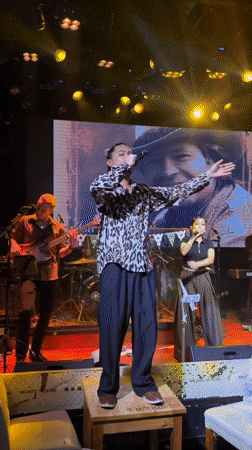 Live band performs indoor concert in Chongqing venue