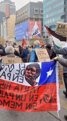 Multiple protest groups march in Santiago addressing housing, political issues