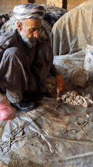 Traditional animal processing work documented in Quetta facilities
