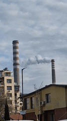 Industrial activity and street parking documented in Sofia