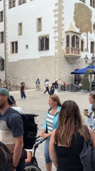 Street performance and Baroque splendor at Würzburg Residence